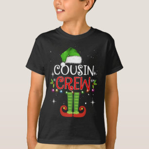 Cousin Crew Cute Xmas Elf Party Pajama Matching T-Shirt