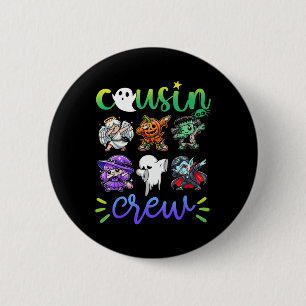 Cousin Crew Dabbing Halloween Boys Skeleton Zombie 6 Cm Round Badge