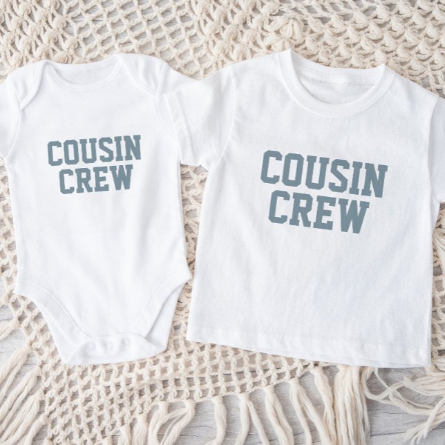 Cousin Crew | Dusty Blue Kids Baby T-Shirt (Creator Uploaded)