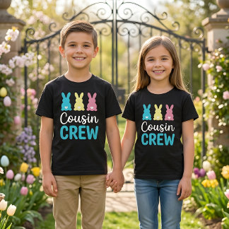 Cousin Crew Easter Bunny Boys Kids Family Shirt