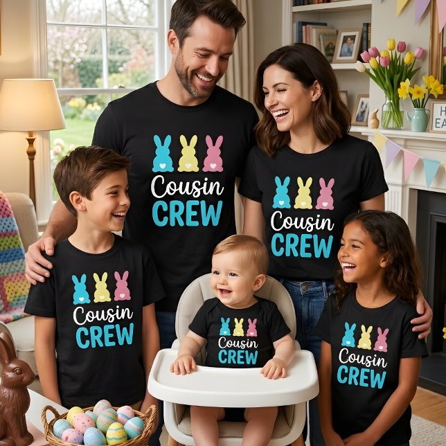 Cousin Crew Easter Bunny Dad Family Matching Tee (Creator Uploaded)