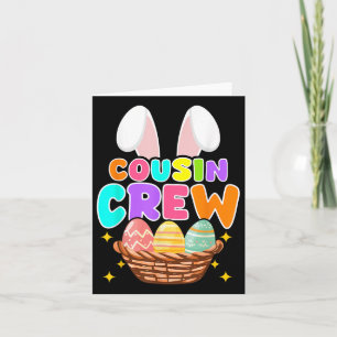 Cousin Crew Easter Family Matching Kids Boys Card