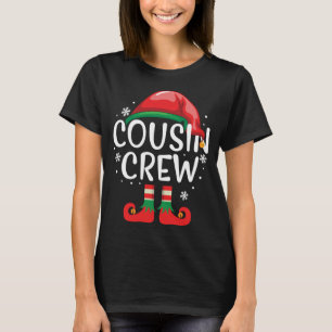 Cousin Crew ELF Matching Family Christmas Ugly T-Shirt