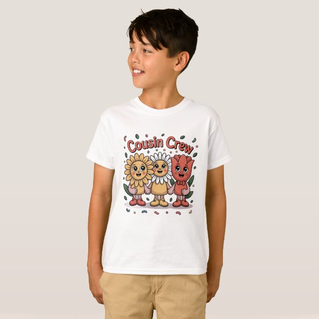 Cousin Crew Floral T-Shirt (Front Full)