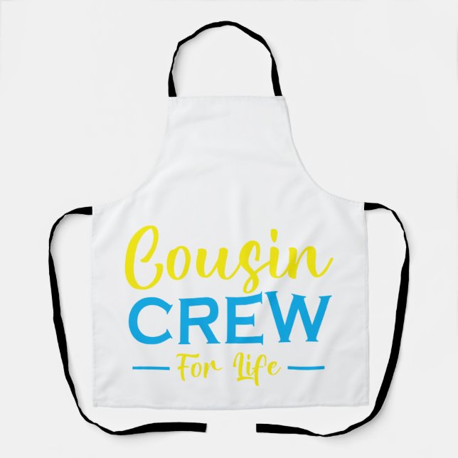 COUSIN CREW FOR LIFE APRON (Front)