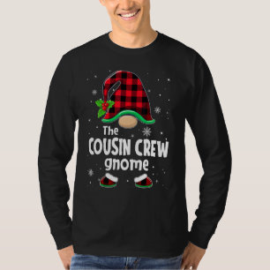 Cousin crew Gnome Buffalo Plaid Christmas Matching T-Shirt