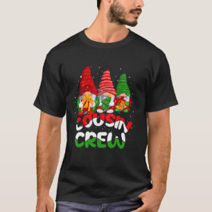 Cousin Crew Gnomes Team Squad Snow Funny Christmas T-Shirt