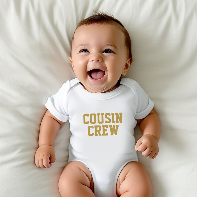 Cousin Crew | Gold Kids Baby Bodysuit (Creator Uploaded)