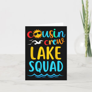 Cousin Crew Lake Squad 2025 Summer Vacation Family Card