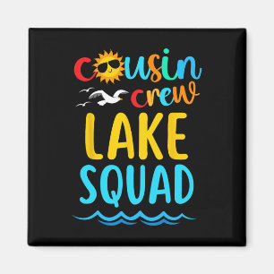 Cousin Crew Lake Squad 2025 Summer Vacation Family Magnet
