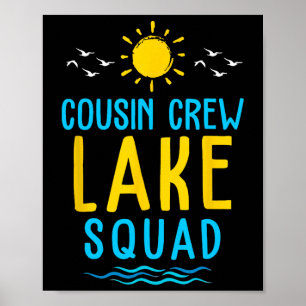 Cousin Crew Lake Squad Summer Vacation Family Matc Poster