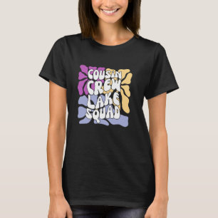 Cousin Crew Lake Squad Vintage Wildflowers Boho Fa T-Shirt