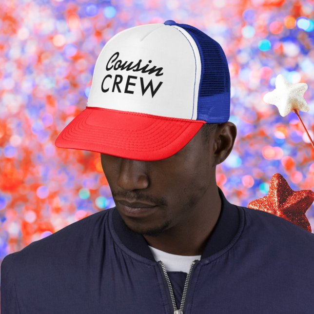 Cousin Crew Matching Family Reunion Trucker Hat (cousin crew matching family hats for independence day family reunion)