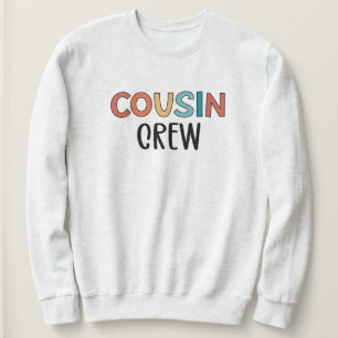 Cousin Crew Matching Retro Family Cousin Squad Sweatshirt