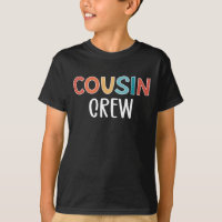 Cousin Crew Matching Retro Family Cousin Squad