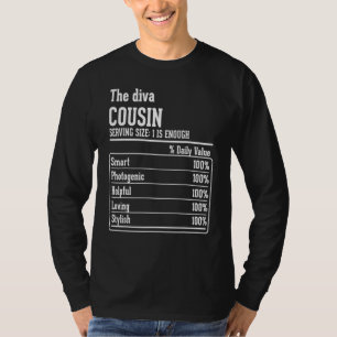 Cousin Crew Nutritional Facts The Diva Cousin T-Shirt