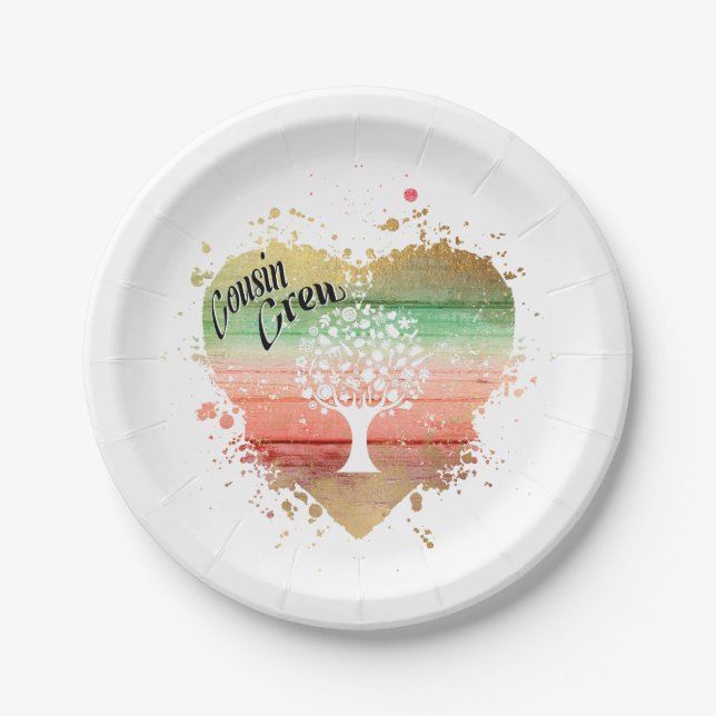 Cousin Crew  Paper Plate (Front)