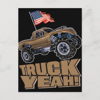 Cousin Crew Patriotic Monster Truck Fourth July Sh Holiday Postcard