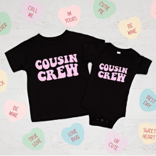 Cousin Crew   Pink Matching Family Baby T-Shirt