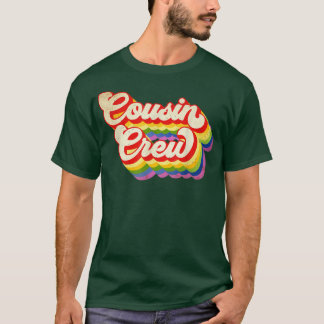 Cousin Crew Rainbow Colour For Boys Girls Kids T-Shirt