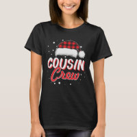 Cousin Crew Red Plaid Santa Hat Christmas