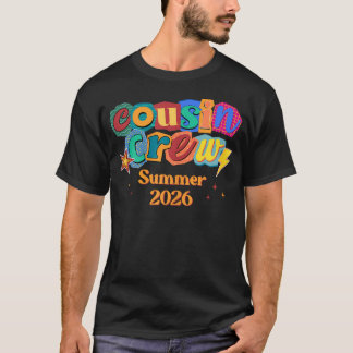 Cousin Crew Retro Summer Vacation Family Trip T-Shirt