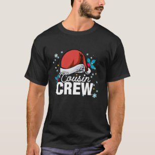Cousin Crew Reunion Family Christmas 2024 Santa Pa T-Shirt
