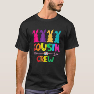 Cousin Crew S Squad Easter Day Cute Bunny Kids Tod T-Shirt