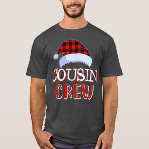 Cousin Crew Santa Family Matching Christmas Gift T-Shirt
