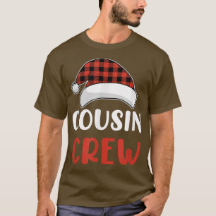 Cousin Crew Santa Family Matching Christmas Pajama T-Shirt