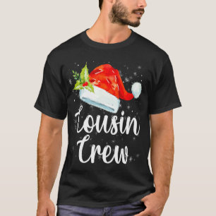 Cousin Crew Santa Red Plaid Xmas Christmas Pyjamas T-Shirt