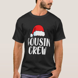 Cousin Crew Santa Red Plaid Xmas Christmas Pyjamas T-Shirt