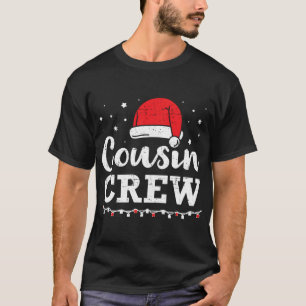 Cousin Crew Santa Red Plaid Xmas Funny Christmas P T-Shirt