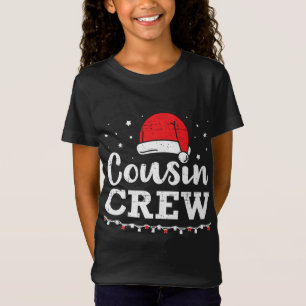Cousin Crew Santa Red Plaid Xmas Funny Christmas P T-Shirt
