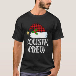 Cousin Crew Santa Red Plaid Xmas Funny Christmas P T-Shirt