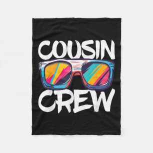 Cousin Crew Shirt Adults Kids Matching Cousin Crew Fleece Blanket