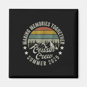 Cousin Crew Shirts, Camping Cousins Summer 2025 Magnet