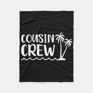 Cousin Crew Summer Camp Vacation Fleece Blanket