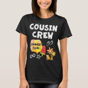 Cousin Crew Summer Time Vacation Beach Matching Fa T-Shirt