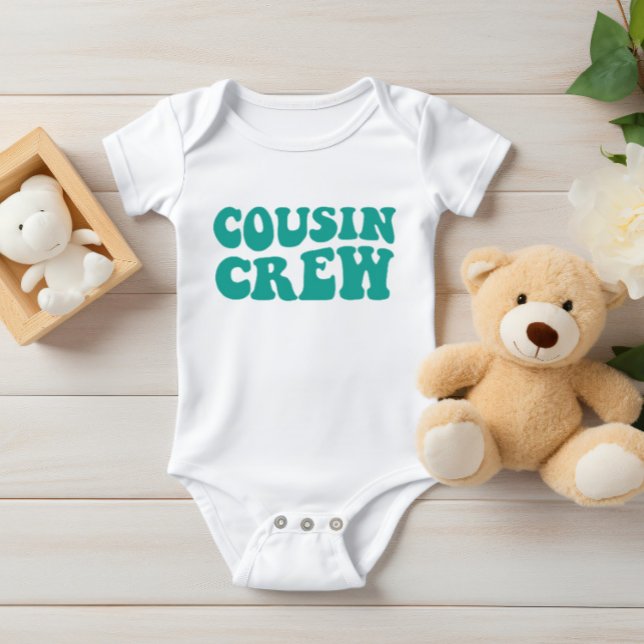 Cousin Crew | Teal Matching Family Baby Bodysuit (Creator Uploaded)