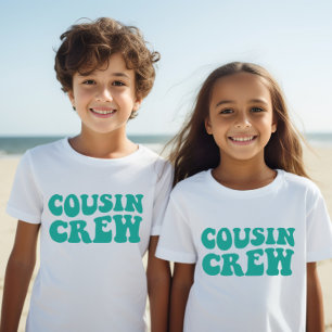 Cousin Crew Teal Matching Family Kids Unisex T-Shirt