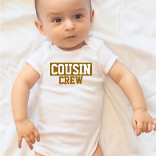 Cousin Crew Terra cotta brown Kids Baby T-Shirt Bodysuit