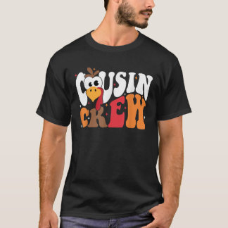 Cousin Crew Thanksgiving Turkey Team Squad Toddler T-Shirt