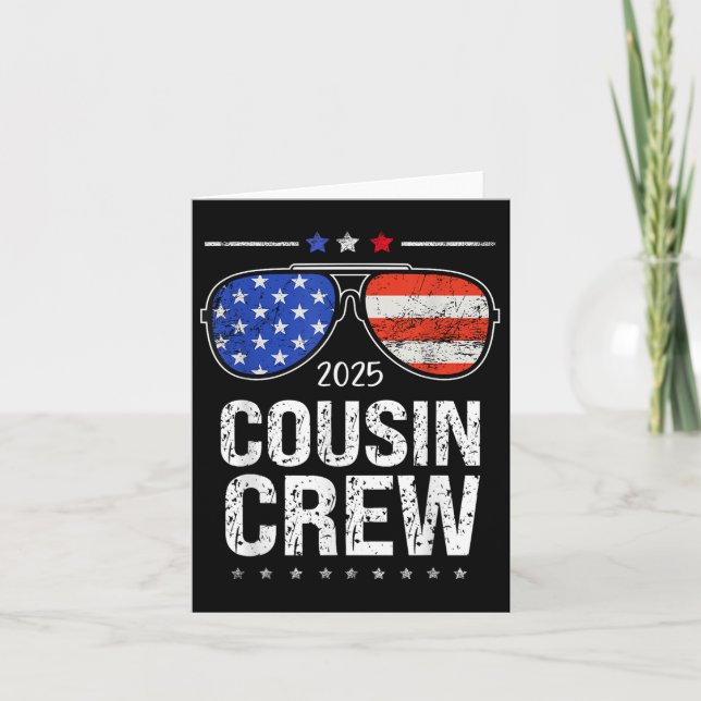 Cousin Crew Trip 2025 Summer Family Reunion Weeken Card (Front)