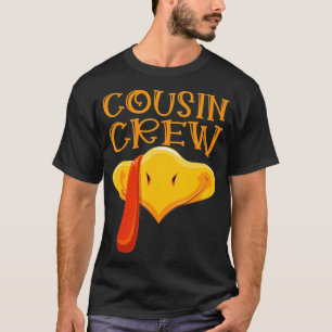 Cousin Crew Turkey Matching Family Thanksgiving Pa T-Shirt