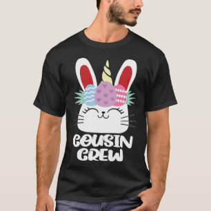 Cousin Crew Unicorn Bunny Easter Egg Hunt Costume T-Shirt