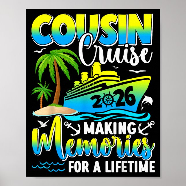 Cousin Cruise 2026 Making Memories For A Lifetime  Poster (Front)