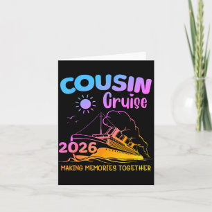 Cousin Cruise Trip 2026 Making Memories Spring Card