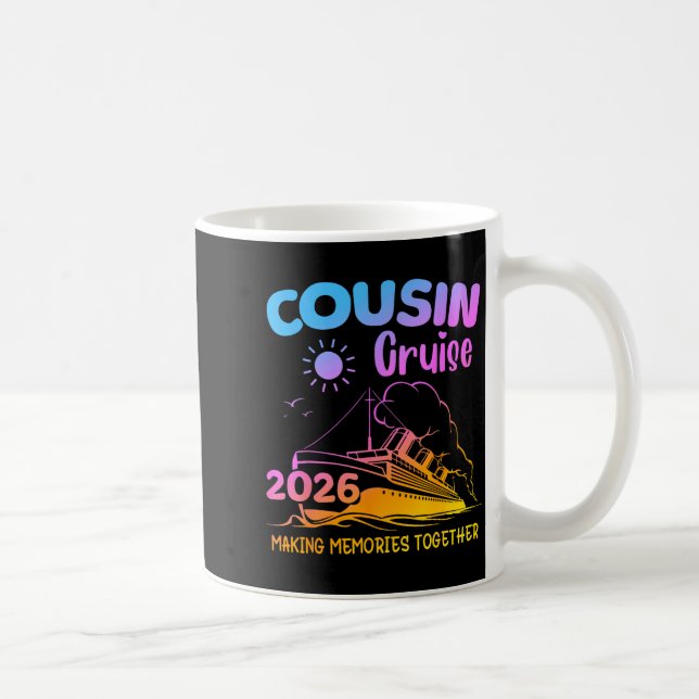 Cousin Cruise Trip 2026 Making Memories Spring Coffee Mug (Right)