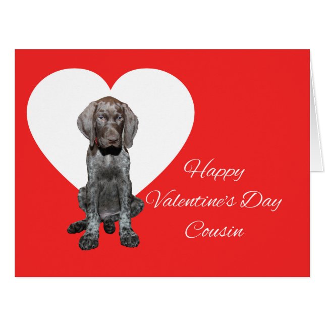 Cousin Glossy Grizzly Valentine Puppy Love (Front Horizontal)